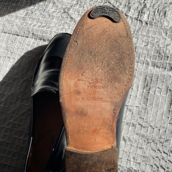 Santori Venetian style loafers black leather size 8 HANDMADE MADE IN ITALY main image 8